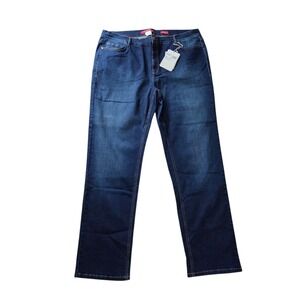 Marina Sport Ibiza Jeans Womens 24W Blue NWT Straight Leg Stretch $295